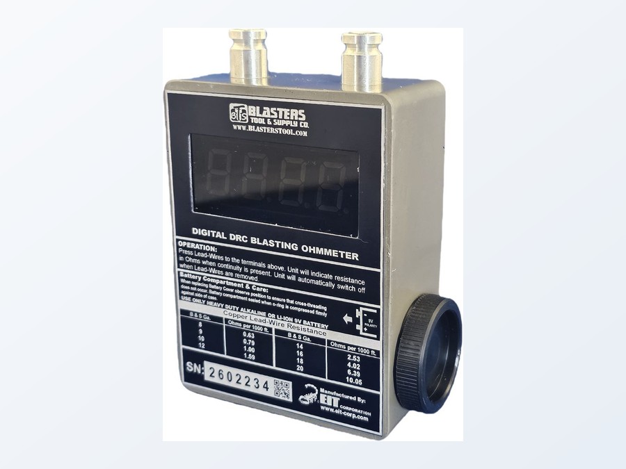 Digital Ohm Meter White Industrial Seismograph 2000